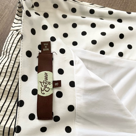 Eva Franco Striped Crisp Pencil Skirt - Picture 7 of 7